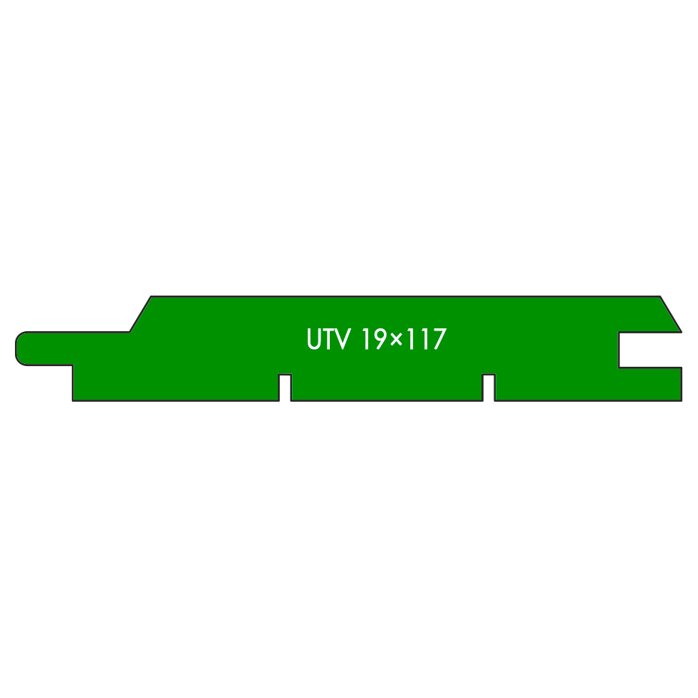 Вагонка фасадная ТермоСосна UTV 19*117(107). Фото N2